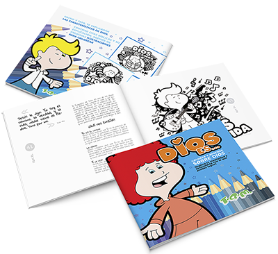 Libro para colorear DIOS ES. T-Q-M.com