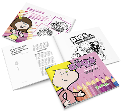 Libro para colorear DIOS ES. T-Q-M.com